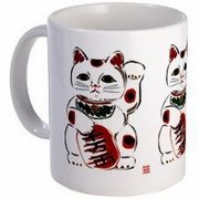 Çağıran Kedi Fincan - Maneki Neko