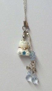 Geleneksel Maneki Neko Telefon Askısı